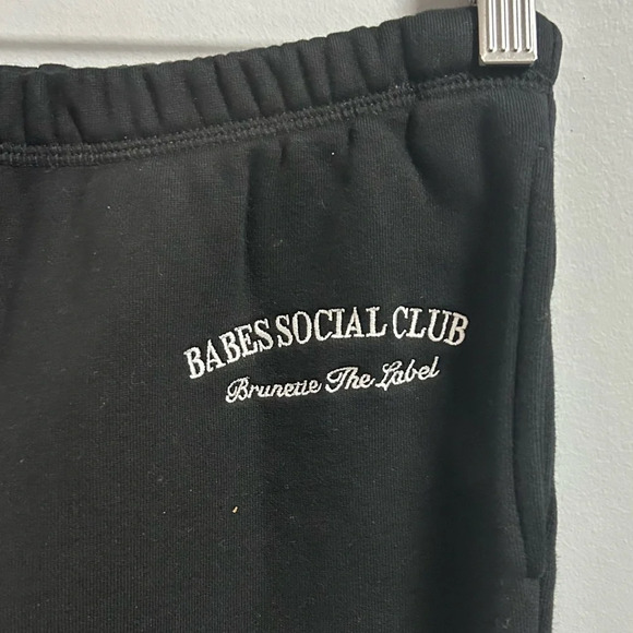 Brunette The Label Babes Social Club Sweat Pants - Picture 3 of 4